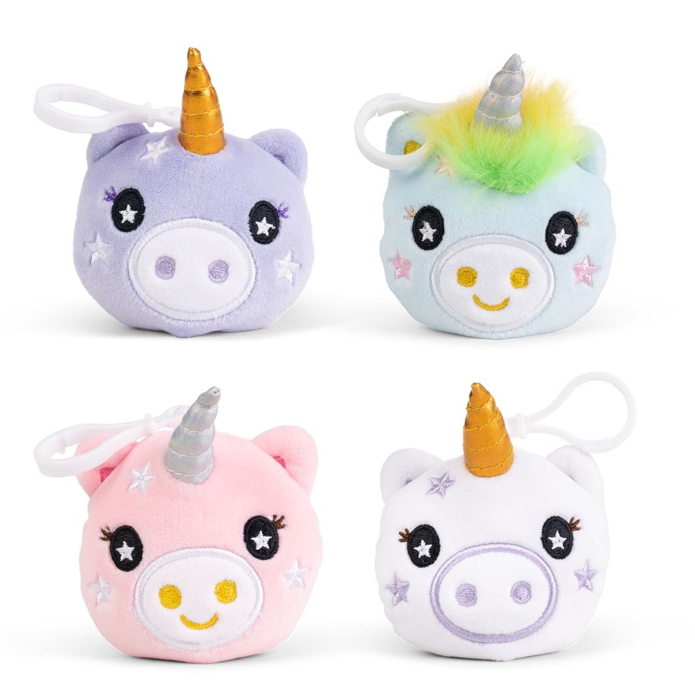 UNICORN CLIP ON PLUSHIES (CLIP AND CUDDLE)
