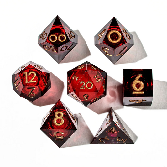 DISPEL MESSMER'S FLAME LIQUID CORE 7PC DICE SET