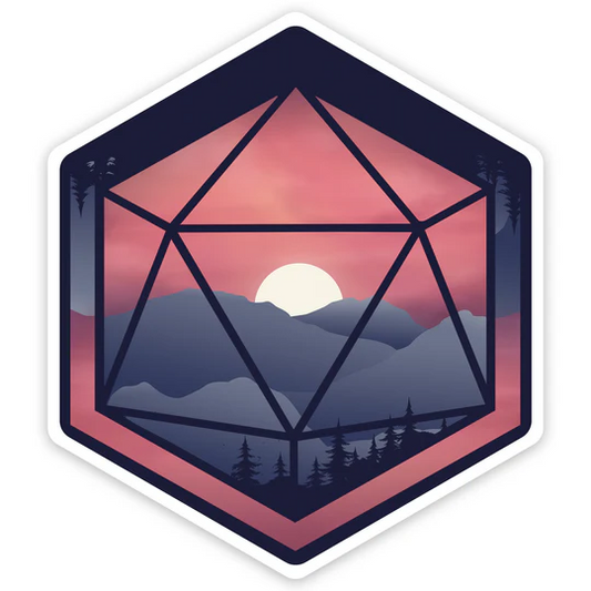 MOUNTAIN D20 VINYL STICKER