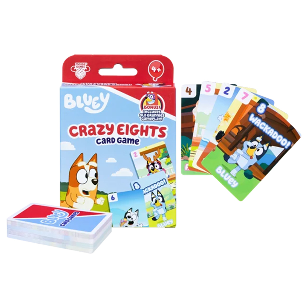 BLUEY CRAZY EIGHTS CARD GAME