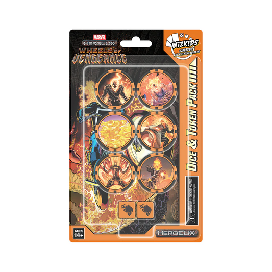 HEROCLIX WHEELS OF VENGENCE DICE & TOKENS