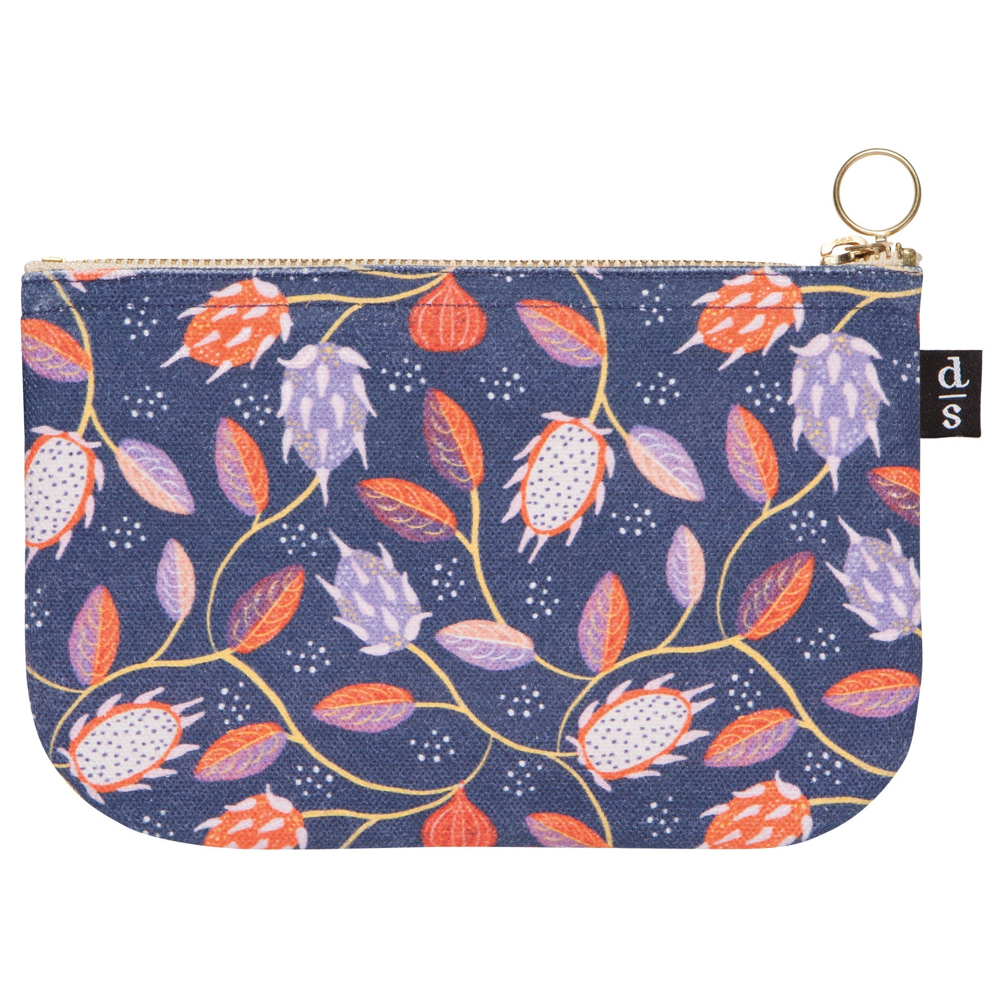 Embers Small Canvas Zipper Pouch