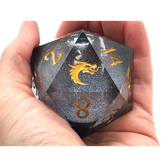 OBSIDIAN FURY: SHARP EDGED LIQUID INFUSED 55MM D20