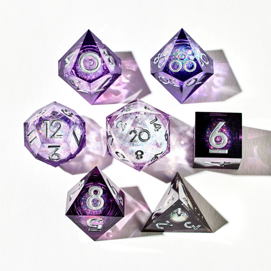 DISPEL ODE TO AMETHYST LIQUID CORE 7PC DICE SET