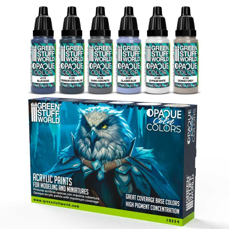 GSW OPAQUE COLD COLORS PAINT SET