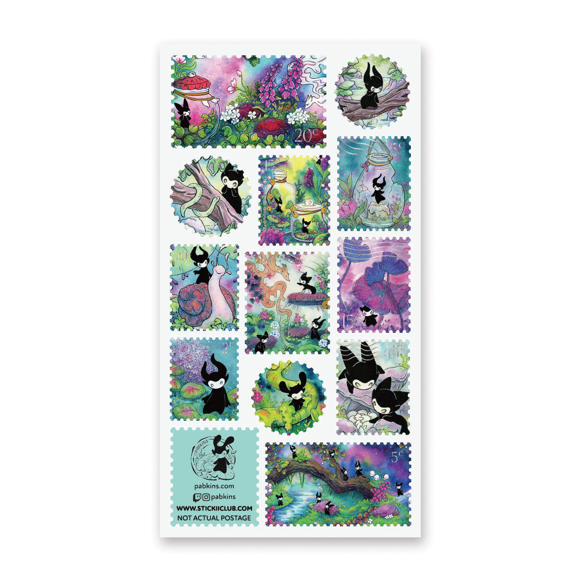 LITTLE FOREST SPIRITS STICKER SHEET