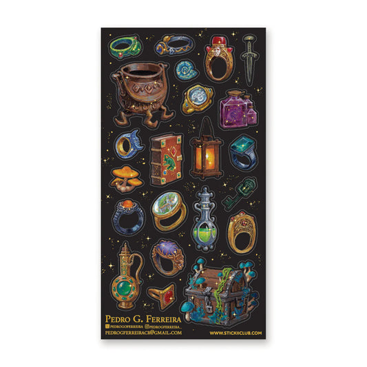 ARCANE TREASURES STICKER SHEET