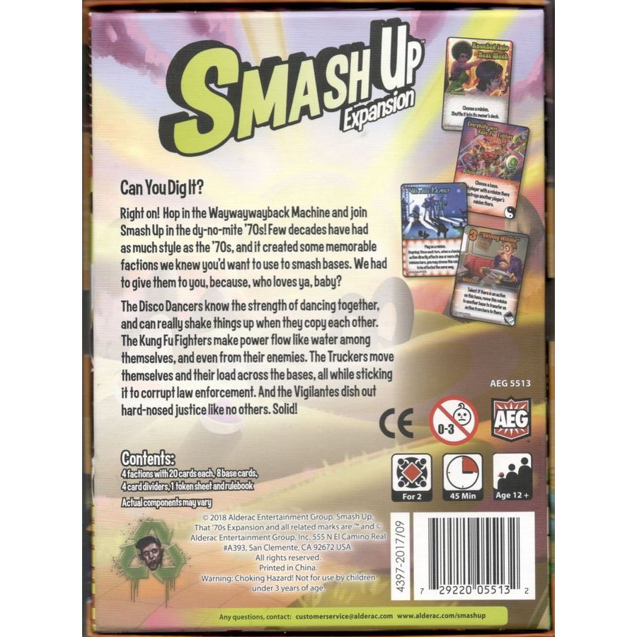 SMASH UP THAT '70S EXPANSION
