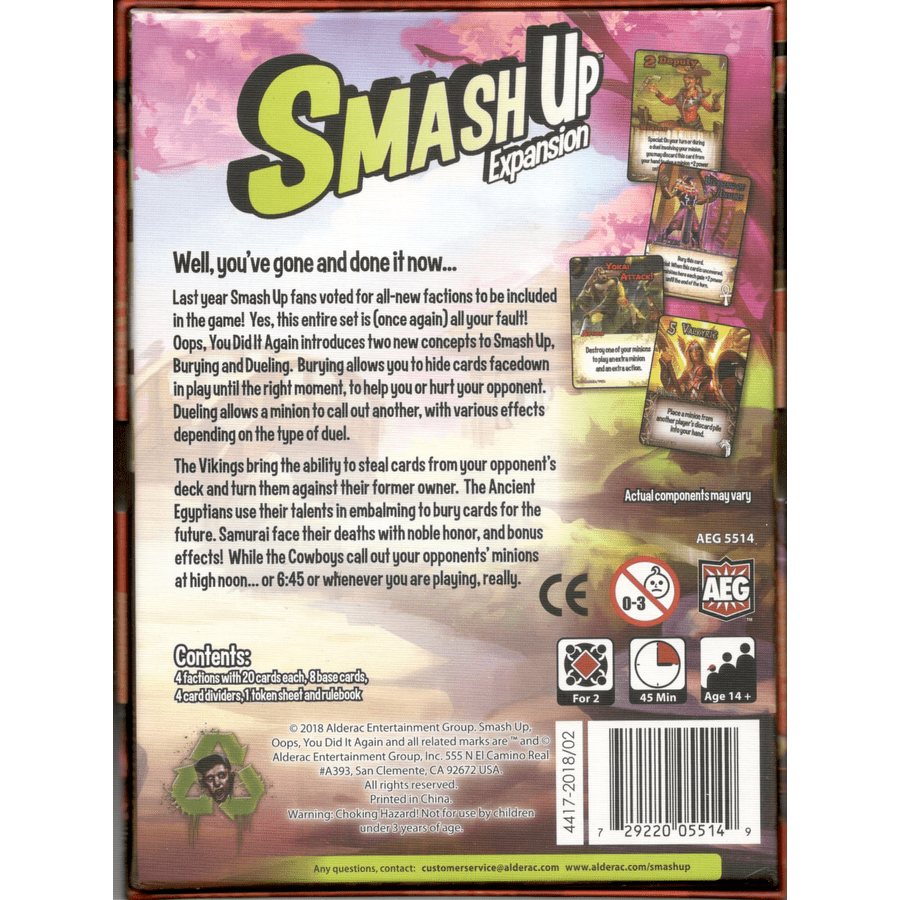 SMASH UP OOPS, YOU DID IT AGAIN