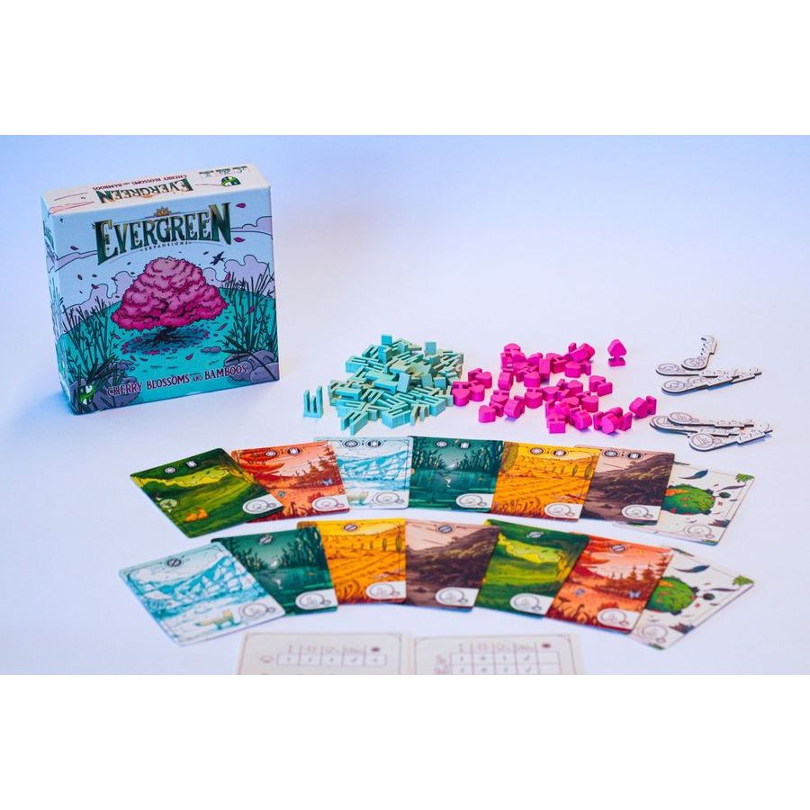 EVERGREEN CHERRY BLOSSOMS AND BAMBOO