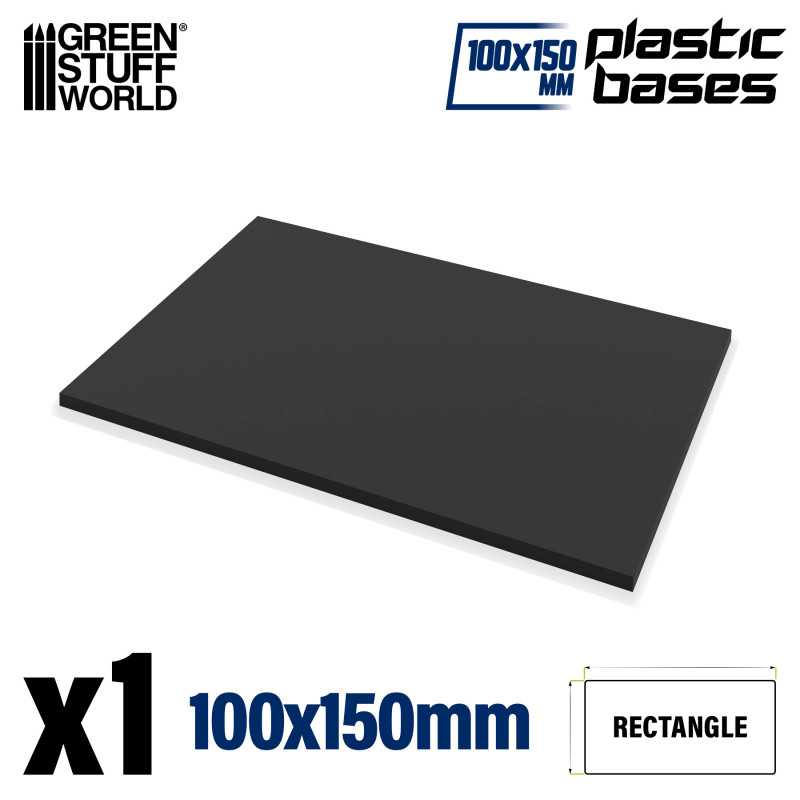 GSW PLASTIC RECTANGLE BASE 100mm x 150mm