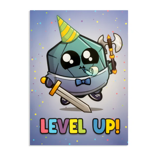 LEVEL UP! GREETING CARD