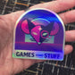 GAMES AND STUFF HOLOGRAPHIC VAPORWAVE STICKER