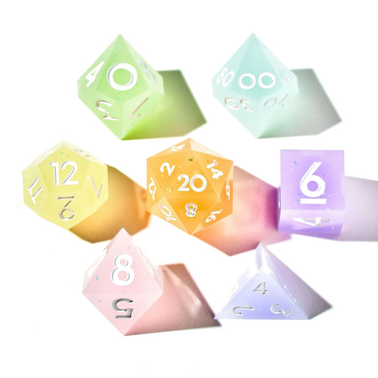 DISPEL RAINBOW DROPS 7PC DICE SET