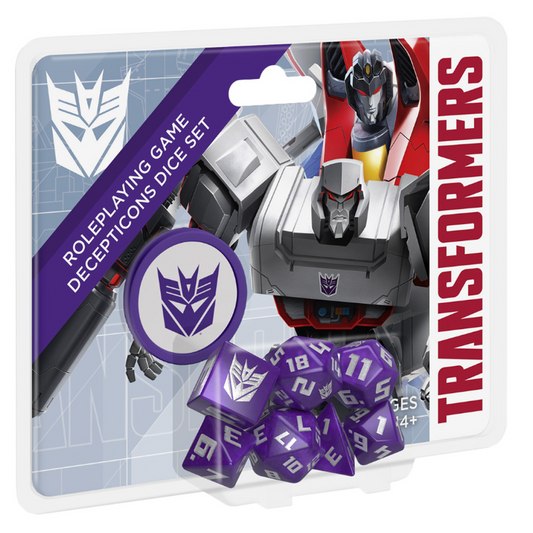 TRANSFORMERS RPG DECEPTICON DICE SET