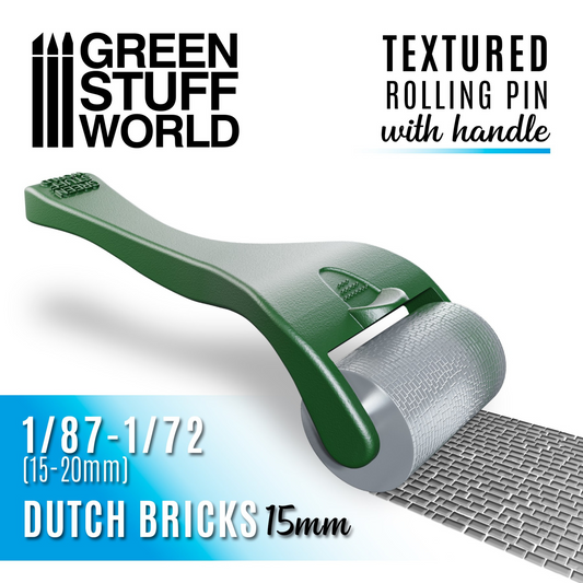 DUTCH BRICK (15MM) PAVEMENT ROLLER W/HANDLE