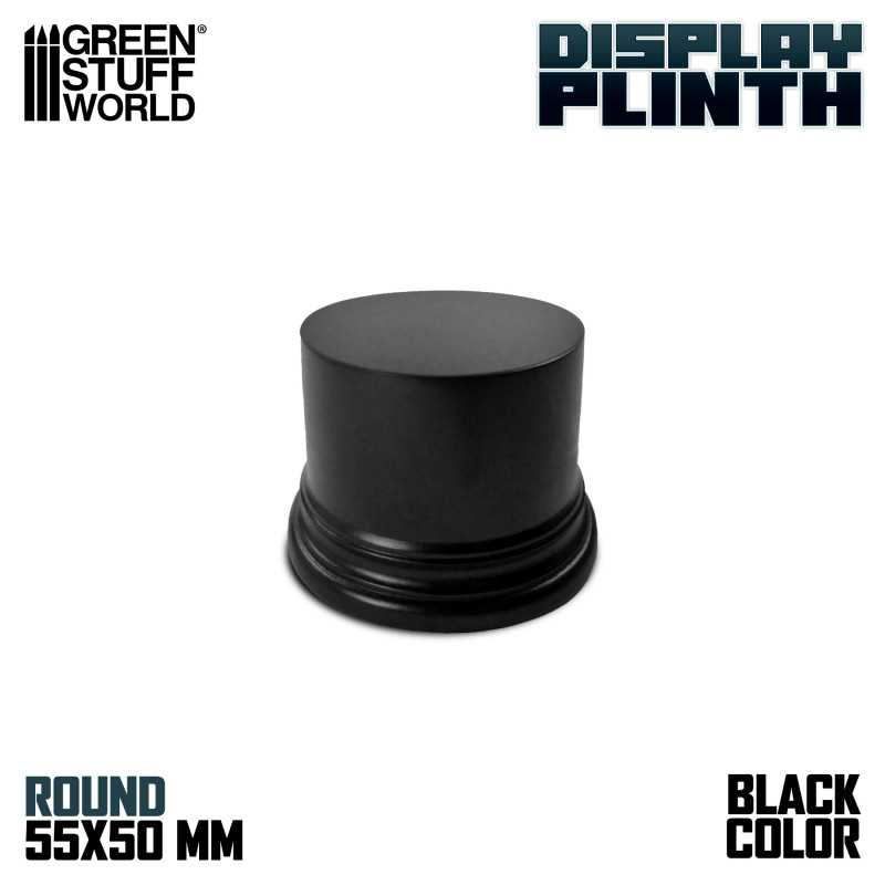 GSW BLACK ROUND PLINTH 5.5CM