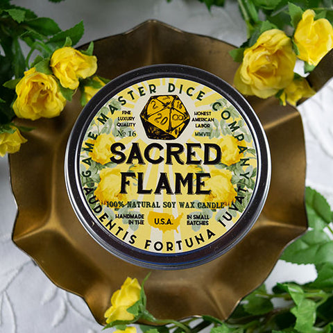 SACRED FLAME 2oz GAMING CANDLE