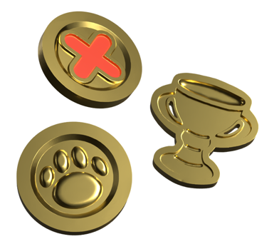 SUPER AUTO PETS CARD BATTLE METAL TOKENS