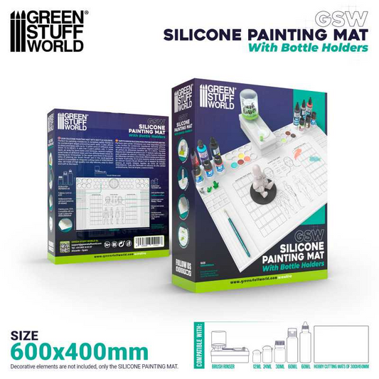 GSW SILICON PAINTING MAT WITH BOTTLE HOLDER