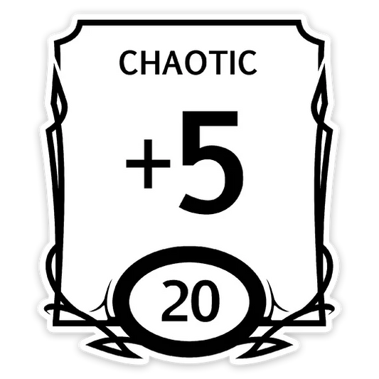 CHAOTIC STAT VINYL STICKER
