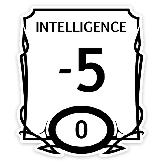 INTELLIGENCE STAT VINYL STICKER
