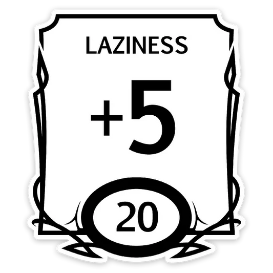 LAZY STAT VINYL STICKER