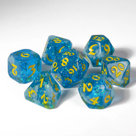 SUMMER COURT 7PC POLY DICE SET