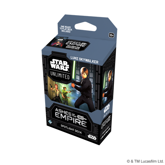 STAR WARS UNLIMITED ASHES OF THE EMPIRE SPOTLIGHT DECK: LUKE SKYWALKER