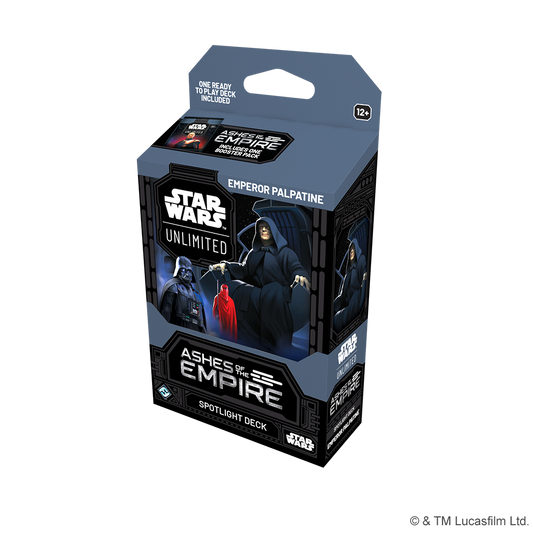 STAR WARS UNLIMITED ASHES OF THE EMPIRE SPOTLIGHT DECK: EMPEROR PALPATINE