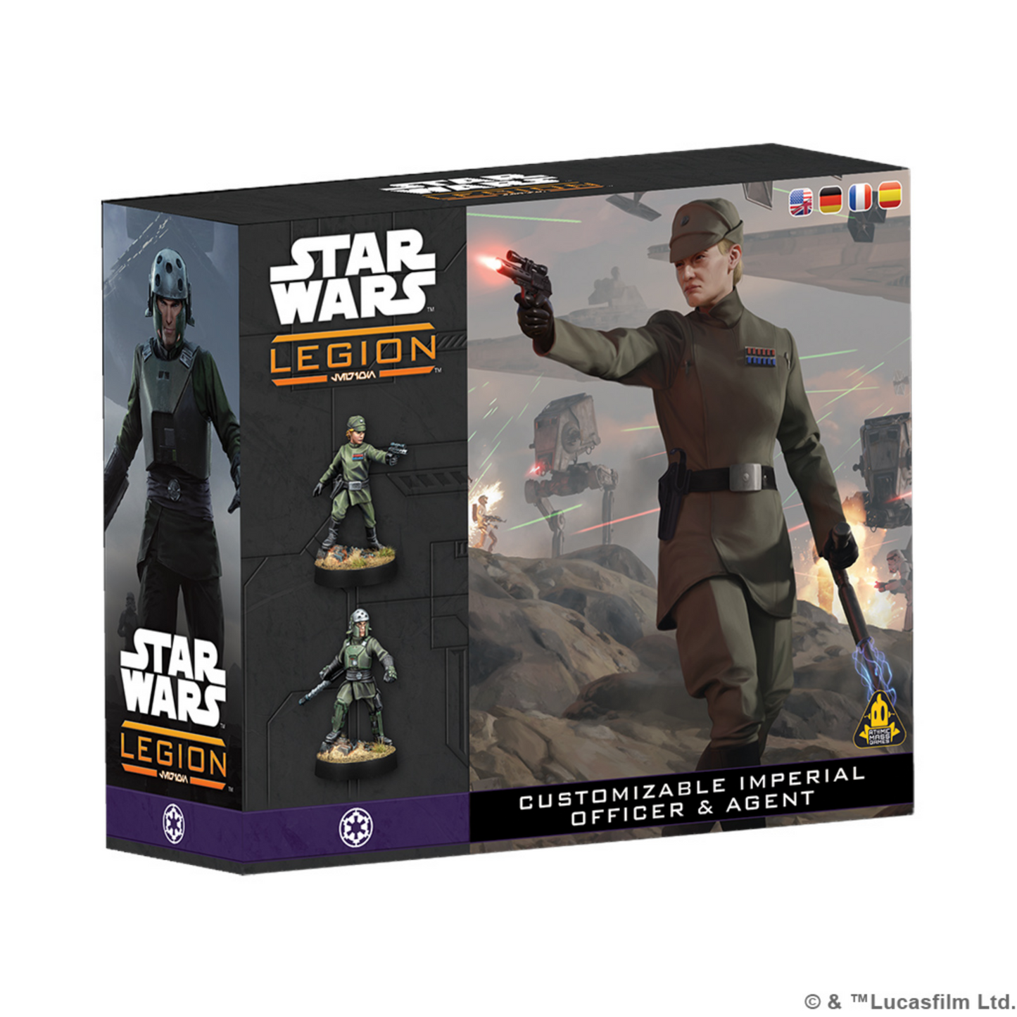 STAR WARS LEGION CUSTOMIZABLE IMPERIAL OFFICER & AGENT