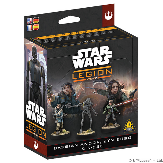 STAR WARS LEGION CASSIAN ANDOR, JYN ERSO, & K-2SO