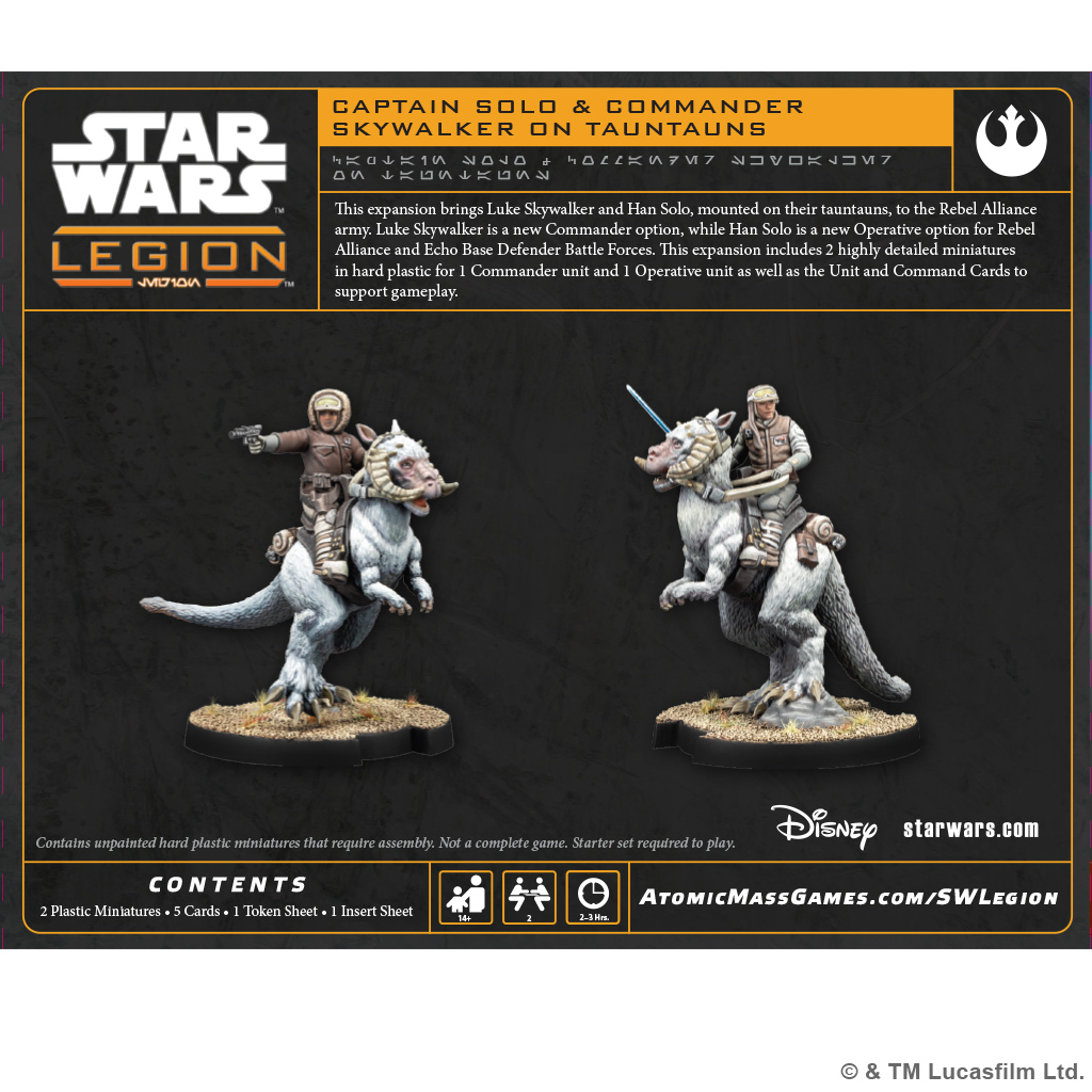 STAR WARS LEGION: CAPTAIN SOLO & COMMANDER SKYWALKER ON TAUN-TAUNS