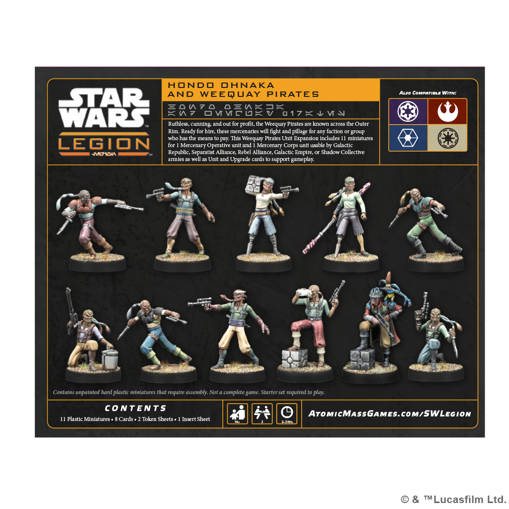 STAR WARS LEGION: HONDO OHNAKA & WEEQUAY PIRATES