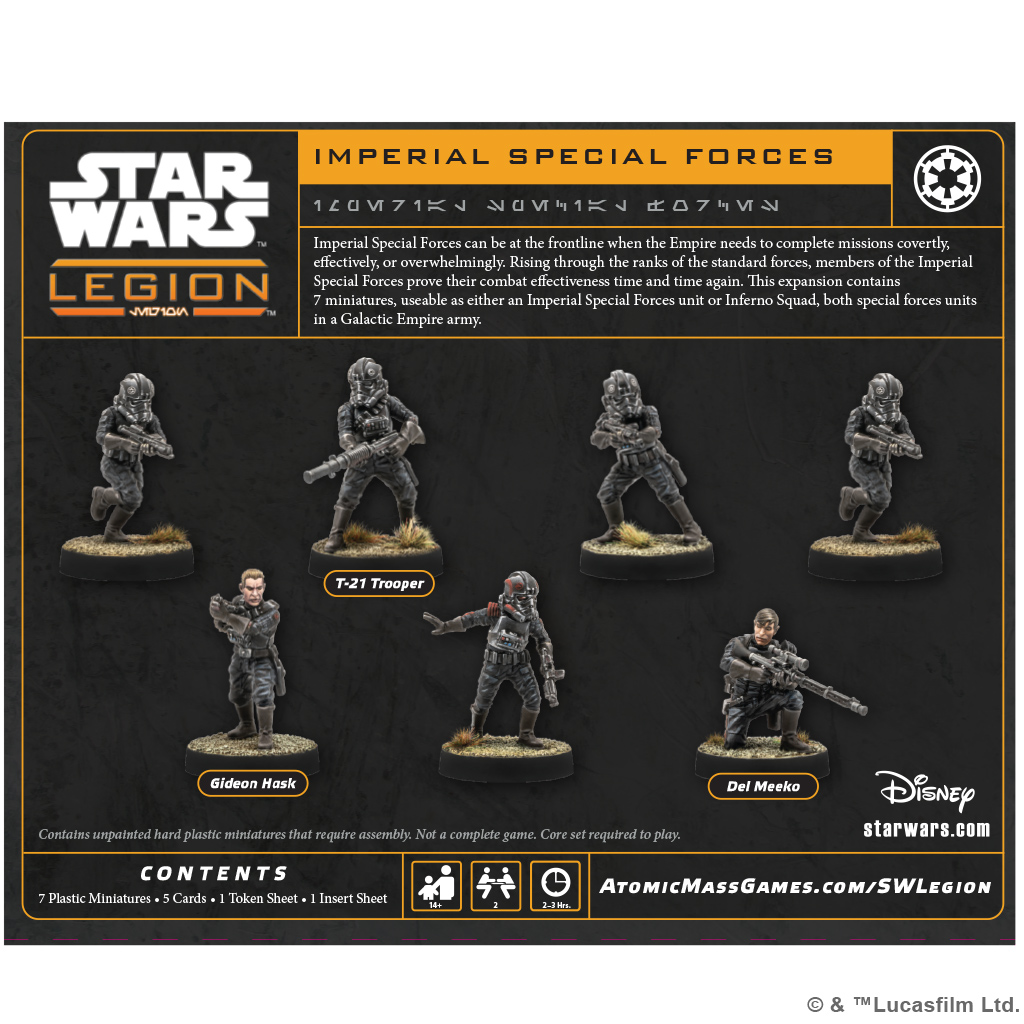 STAR WARS LEGION: IMPERIAL SPECIAL FORCES
