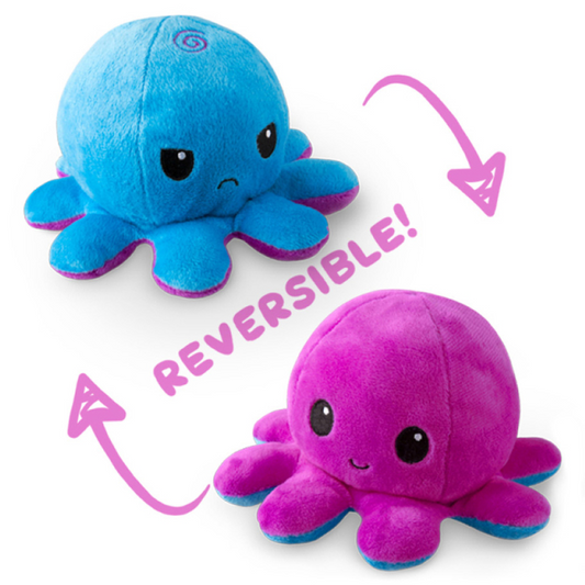REVERSIBLE OCTOPUS PLUSH PURPLE/BLUE