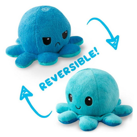 REVERSIBLE OCTOPUS PLUSH BLUE/BLUE