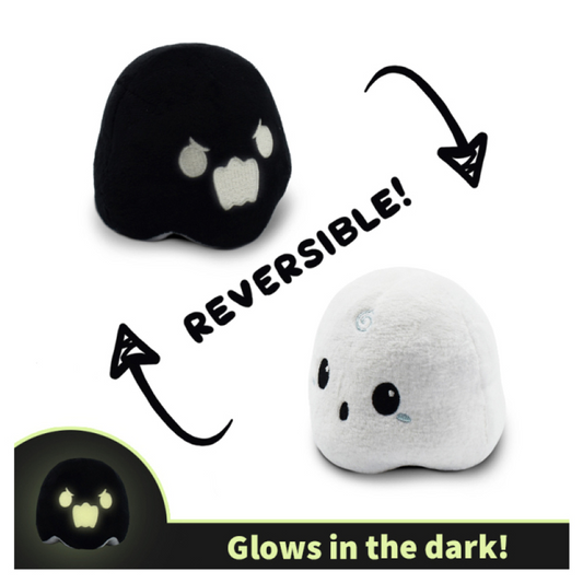 REVERSIBLE GHOST PLUSH BLACK/WHITE
