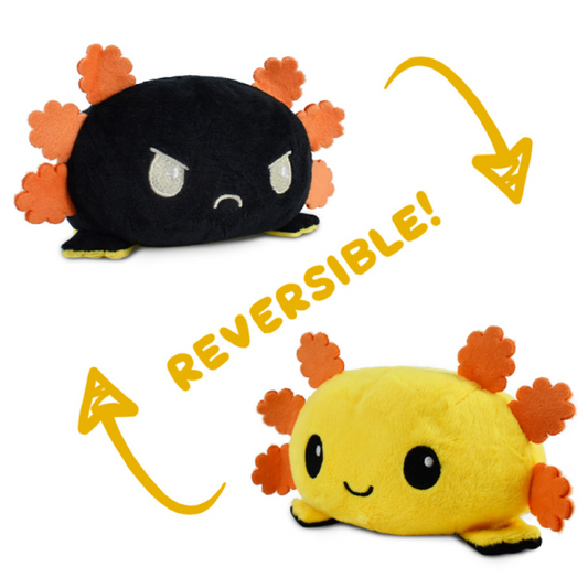 REVERSIBLE AXOLOTL PLUSH YELLOW/BLACK