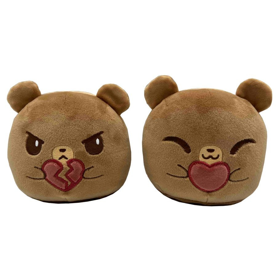 REVERSIBLE BEAR LOVING/HEARTBROKEN PLUSH