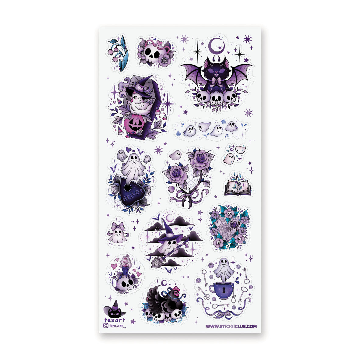 BOO BLOOM STICKER SHEET