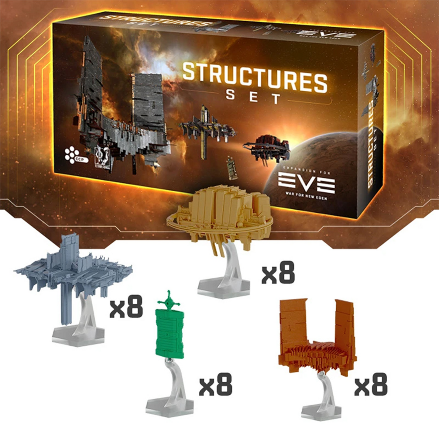 EVE WAR FOR NEW EDEN STRUCTURES SET