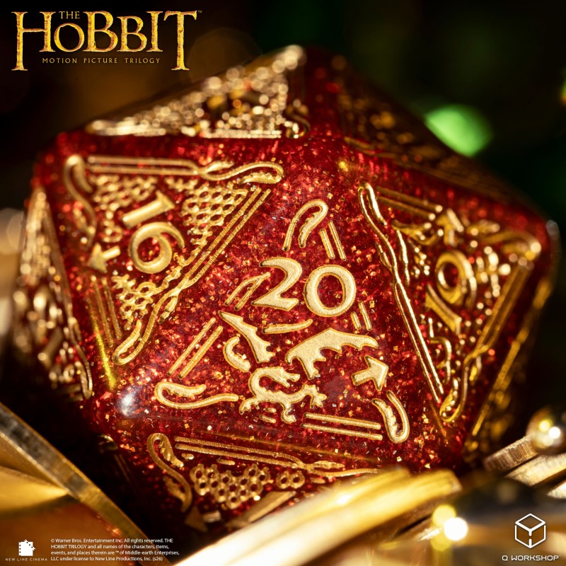 THE HOBBIT TCG JUMBO D20 SPINDOWN EMBER