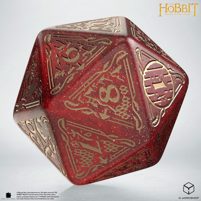 THE HOBBIT TCG JUMBO D20 SPINDOWN EMBER