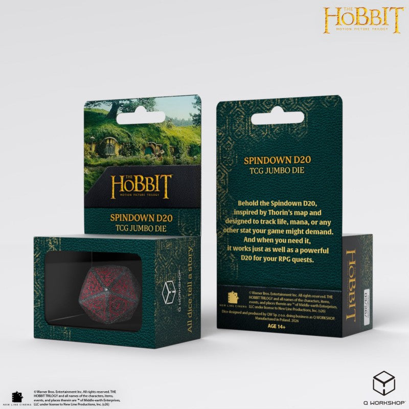 THE HOBBIT TCG JUMBO D20 SPINDOWN LUNARIS