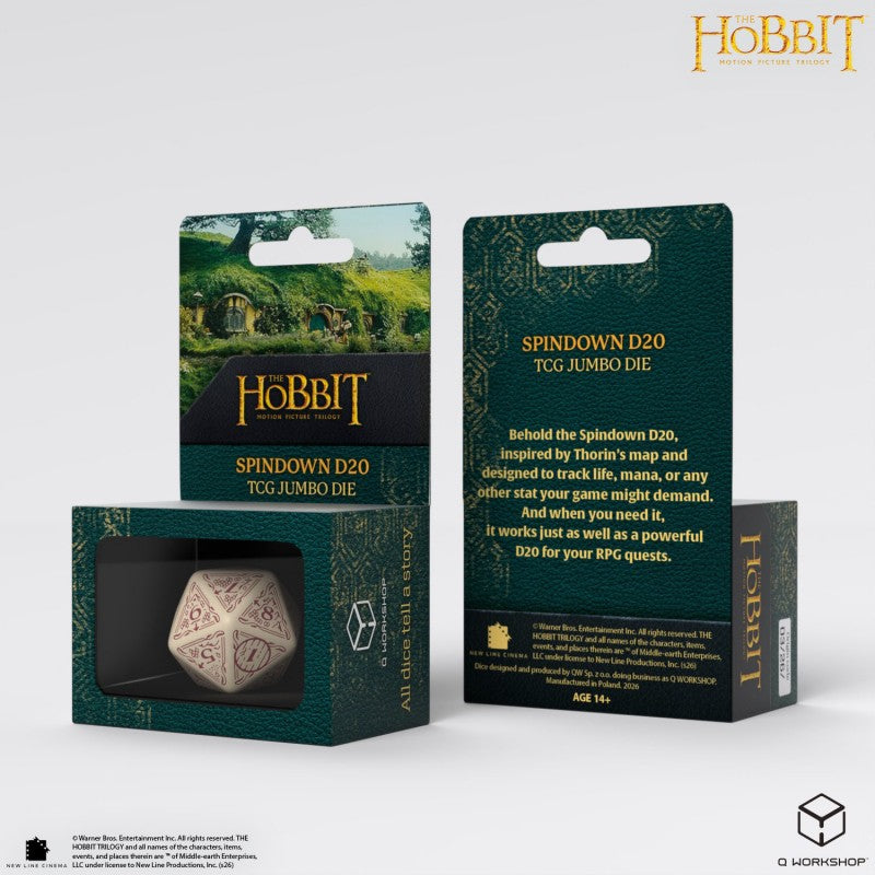 THE HOBBIT TCG JUMBO D20 SPINDOWN TERRA