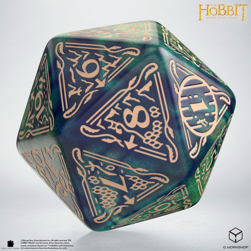 THE HOBBIT TCG JUMBO D20 SPINDOWN TIDEBORN