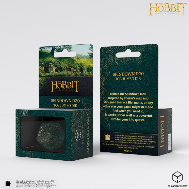 THE HOBBIT TCG JUMBO D20 SPINDOWN VERDANT