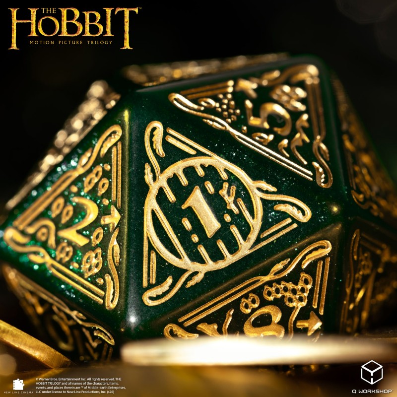 THE HOBBIT TCG JUMBO D20 SPINDOWN VERDANT