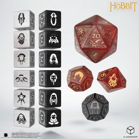 THE HOBBIT 7PC TCG DICE SET - EMBER HEARTH
